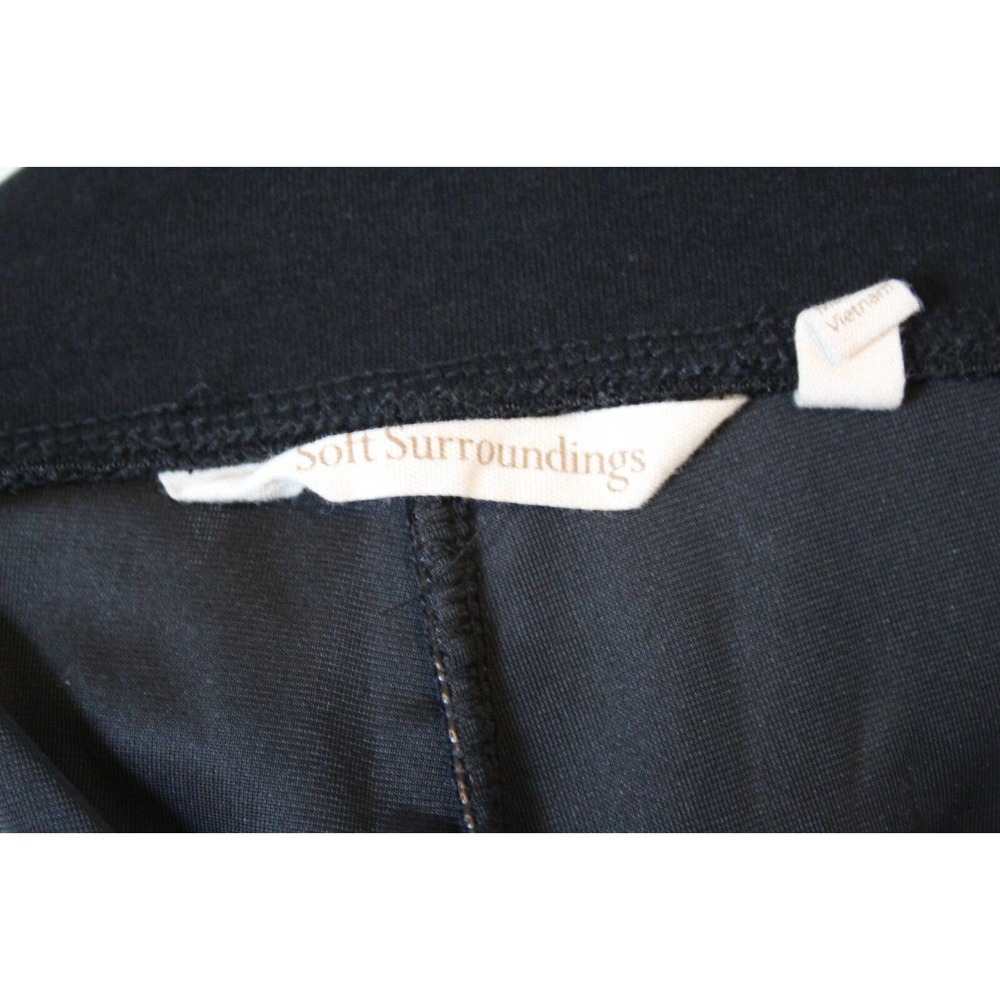 Soft Surroundings Velvet Stretch Pull On Pants Black Women's Size Large H14242 - Picture 5 of 8